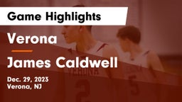 Verona  vs James Caldwell  Game Highlights - Dec. 29, 2023