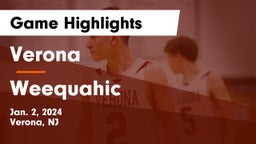 Verona  vs Weequahic  Game Highlights - Jan. 2, 2024
