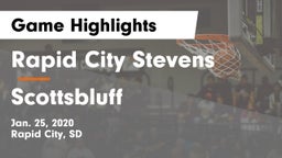 Rapid City Stevens  vs Scottsbluff  Game Highlights - Jan. 25, 2020