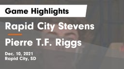 Rapid City Stevens  vs Pierre T.F. Riggs  Game Highlights - Dec. 10, 2021