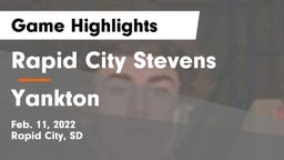 Rapid City Stevens  vs Yankton  Game Highlights - Feb. 11, 2022