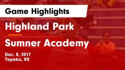 Highland Park  vs Sumner Academy  Game Highlights - Dec. 8, 2017