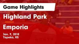 Highland Park  vs Emporia  Game Highlights - Jan. 9, 2018