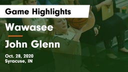 Wawasee  vs John Glenn  Game Highlights - Oct. 28, 2020