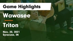Wawasee  vs Triton  Game Highlights - Nov. 20, 2021