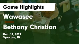 Wawasee  vs Bethany Christian  Game Highlights - Dec. 14, 2021