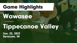 Wawasee  vs Tippecanoe Valley  Game Highlights - Jan. 25, 2022