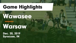 Wawasee  vs Warsaw  Game Highlights - Dec. 20, 2019