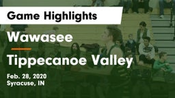 Wawasee  vs Tippecanoe Valley  Game Highlights - Feb. 28, 2020