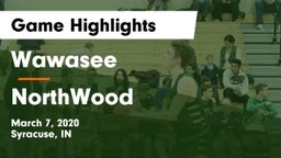 Wawasee  vs NorthWood  Game Highlights - March 7, 2020
