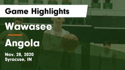 Wawasee  vs Angola  Game Highlights - Nov. 28, 2020