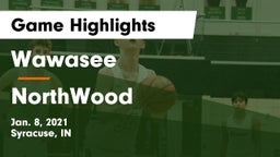 Wawasee  vs NorthWood  Game Highlights - Jan. 8, 2021