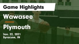 Wawasee  vs Plymouth  Game Highlights - Jan. 22, 2021