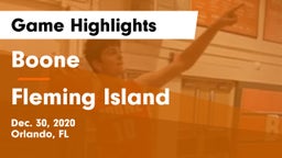 Boone  vs Fleming Island  Game Highlights - Dec. 30, 2020