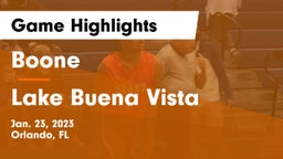 Boone  vs Lake Buena Vista  Game Highlights - Jan. 23, 2023