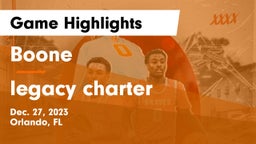 Boone  vs legacy charter Game Highlights - Dec. 27, 2023