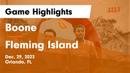 Boone  vs Fleming Island  Game Highlights - Dec. 29, 2023