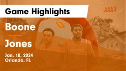 Boone  vs Jones  Game Highlights - Jan. 10, 2024