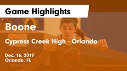 Boone  vs Cypress Creek High - Orlando Game Highlights - Dec. 16, 2019