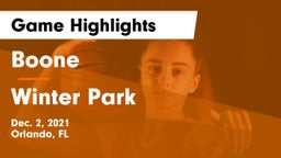 Boone  vs Winter Park  Game Highlights - Dec. 2, 2021