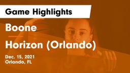 Boone  vs Horizon (Orlando) Game Highlights - Dec. 15, 2021