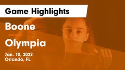 Boone  vs Olympia  Game Highlights - Jan. 10, 2022