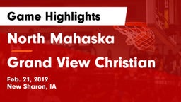 North Mahaska  vs Grand View Christian Game Highlights - Feb. 21, 2019