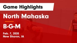 North Mahaska  vs B-G-M  Game Highlights - Feb. 7, 2020