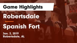 Robertsdale  vs Spanish Fort  Game Highlights - Jan. 2, 2019