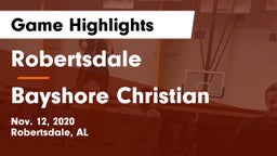 Robertsdale  vs Bayshore Christian  Game Highlights - Nov. 12, 2020