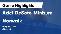 Adel DeSoto Minburn vs Norwalk  Game Highlights - May 14, 2024