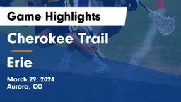 Cherokee Trail  vs Erie  Game Highlights - March 29, 2024