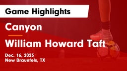 Canyon  vs William Howard Taft  Game Highlights - Dec. 16, 2023