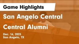 San Angelo Central  vs Central Alumni Game Highlights - Dec. 16, 2023