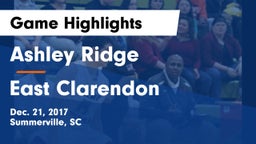 Ashley Ridge  vs East Clarendon Game Highlights - Dec. 21, 2017