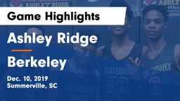 Ashley Ridge  vs Berkeley  Game Highlights - Dec. 10, 2019