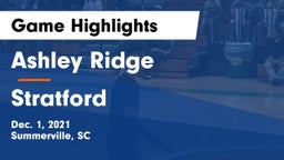 Ashley Ridge  vs Stratford  Game Highlights - Dec. 1, 2021