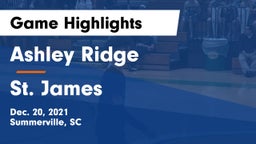 Ashley Ridge  vs St. James  Game Highlights - Dec. 20, 2021