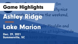 Ashley Ridge  vs Lake Marion  Game Highlights - Dec. 29, 2021