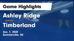 Ashley Ridge  vs Timberland  Game Highlights - Jan. 7, 2020