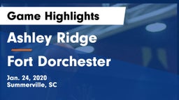 Ashley Ridge  vs Fort Dorchester  Game Highlights - Jan. 24, 2020