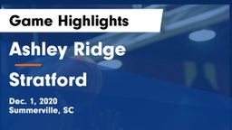 Ashley Ridge  vs Stratford  Game Highlights - Dec. 1, 2020