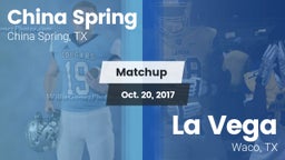 Matchup: China Spring High vs. La Vega  2017