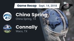 Recap: China Spring  vs. Connally  2018