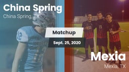 Matchup: China Spring High vs. Mexia  2020