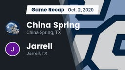 Recap: China Spring  vs. Jarrell  2020