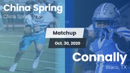 Matchup: China Spring High vs. Connally  2020