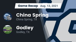 Recap: China Spring  vs. Godley  2021