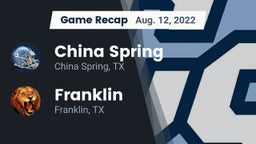 Recap: China Spring  vs. Franklin  2022