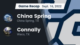 Recap: China Spring  vs. Connally  2022